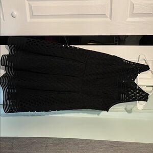 Lane Bryant Black Fit and Flare Halter Mini